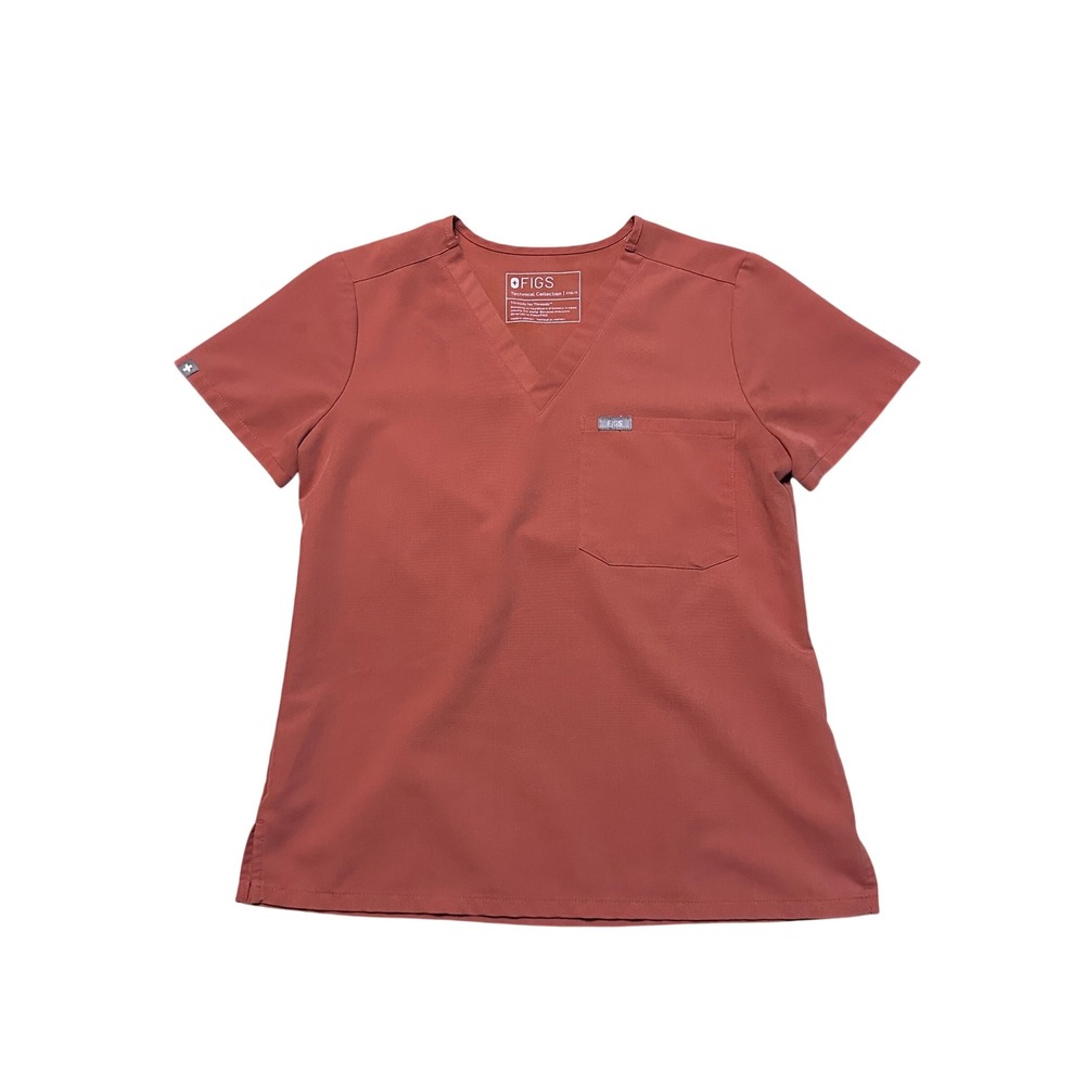 Figs Catarina One-Pocket Scrub Top AUBURN XXS Petite
